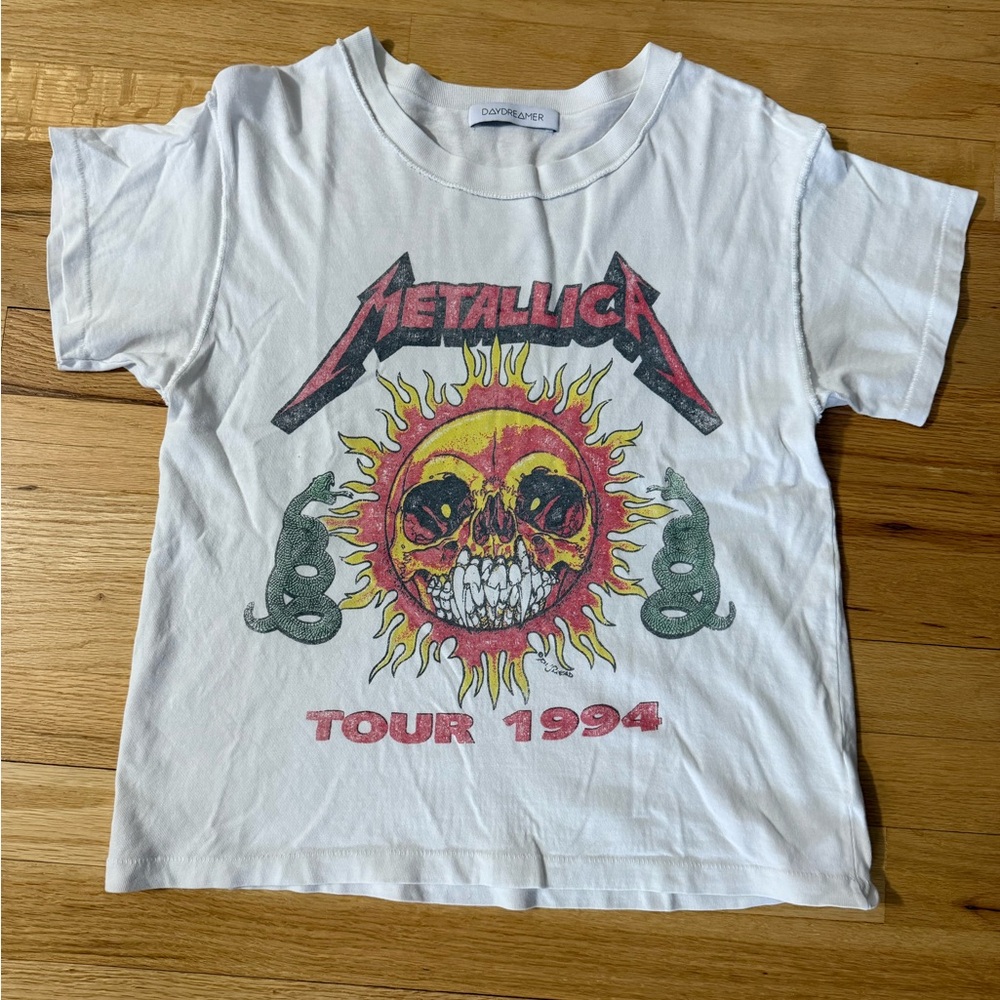 Daydreamer White and Red Short Sleeve Tee